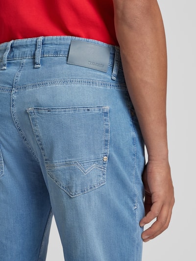 MAC Slim fit jeans met knoopsluiting, model 'ARNE PIPE' Lichtblauw - 3