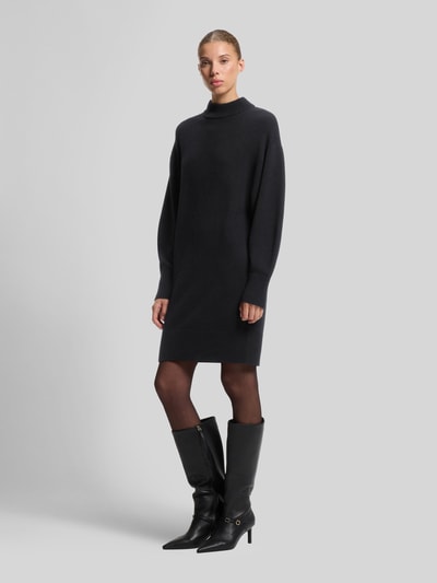 HUGO Loose fit tricotjurk van mix van wol en viscose model 'Sorelleny' Zwart - 4