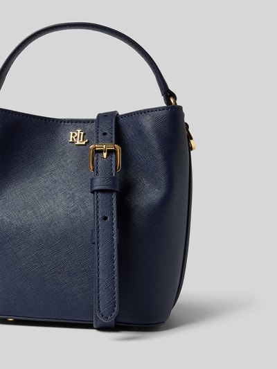Lauren Ralph Lauren Handtasche aus Rindsleder mit Label-Applikation Modell 'REESE' Marine 3