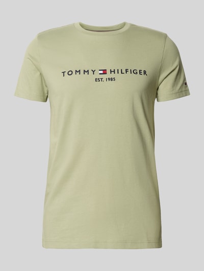 Tommy Hilfiger Slim Fit T-Shirt aus reiner Baumwolle Mint 2