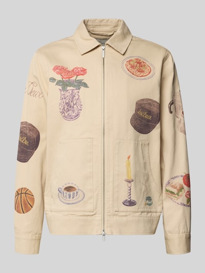 Les Deux Jacke mit Zweiwege-Reißverschluss Modell 'Robert' Offwhite 1