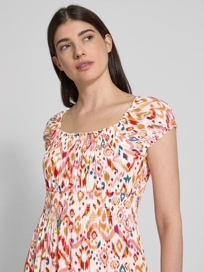 Apricot Minikleid aus Viskose mit Karree-Ausschnitt Orange 3
