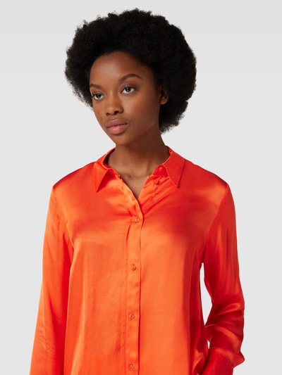 Smith and Soul Bluzka koszulowa z wiskozy z listwą guzikową na całej długości Pomarańczowy 3