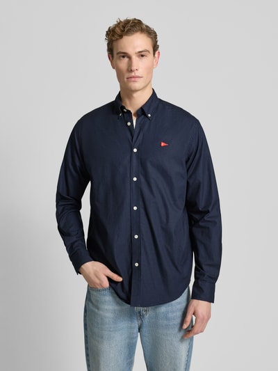 Forét Vrijetijdsoverhemd met knoopsluiting Marineblauw - 4