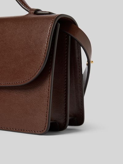 Victoria Beckham Henkeltasche mit Label-Detail Dunkelbraun 3