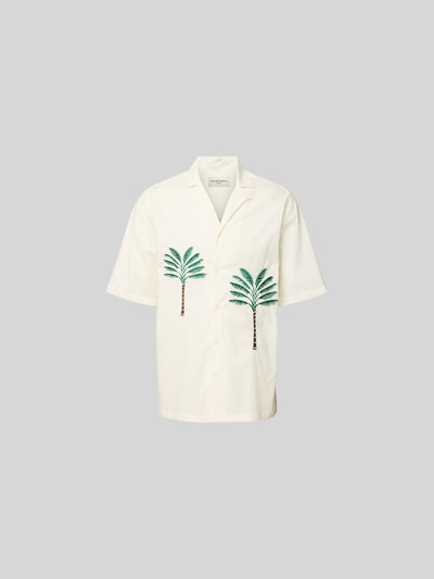 Officine Générale Freizeithemd mit Knopfleiste Offwhite 2
