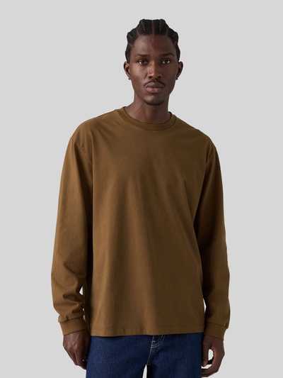 Levi's® Loose Fit Langarmshirt aus reiner Baumwolle Mittelbraun 1