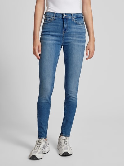 Tommy Jeans Skinny fit jeans in 5-pocketmodel, model 'NORA' Jeansblauw - 4