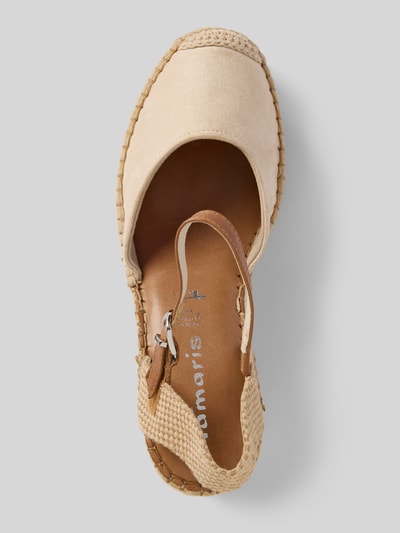 Tamaris Espadrilles aus echtem Leder Sand 3