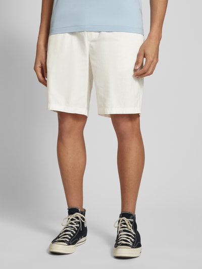 Blend Regular fit sweatshorts van linnenmix, model 'BAY' Wit - 4