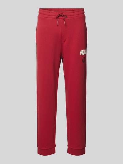 Hugo Blue Sweatpants met elastische band, model ‘Nimaytro’ Rood - 2