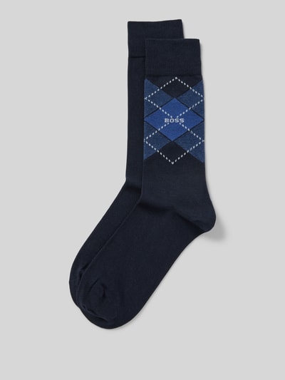 BOSS Socken mit Label-Detail im 2er-Pack Marine 1