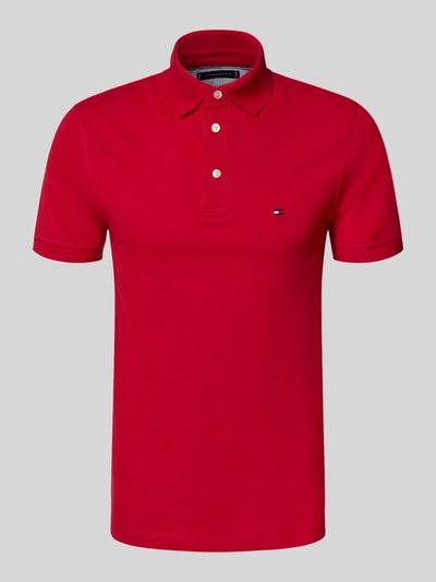 Tommy Hilfiger Slim Fit Poloshirt aus Baumwoll-Elasthan-Mix Rot 2