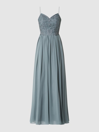 Laona Two-Tone-Abendkleid mit Zierperlen Schilf 2