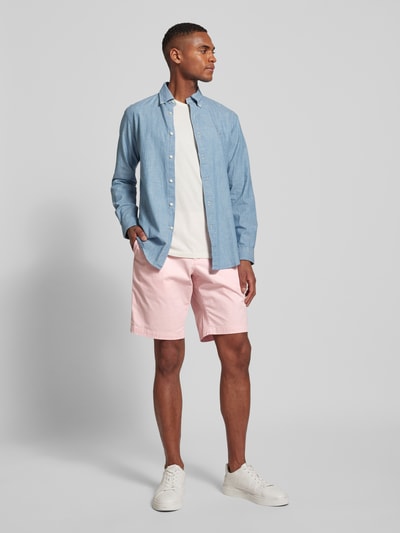 Tommy Hilfiger Relaxed Fit Chinoshorts aus Baumwoll-Mix Modell 'HARLEM' Pink 1