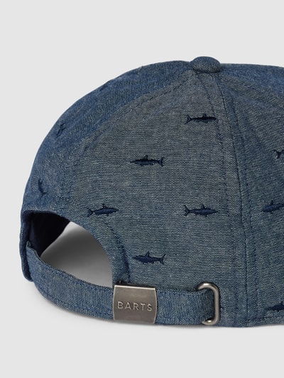 Barts Cap mit Motiv-Stitching Modell 'PAUK' Blau 3