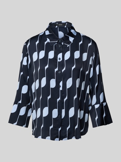 Someday Bluzka koszulowa o kroju regular fit z rękawem o dł. 3/4 model ‘Zellie’ Granatowy 2