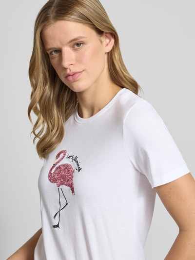 ONLY Regular Fit T-Shirt aus reiner Baumwolle Modell 'KITA' Weiss 3