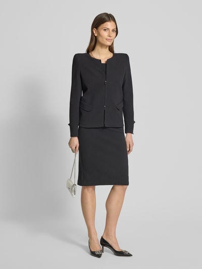 Emporio Armani Blazer mit Rundhalsausschnitt Black 1