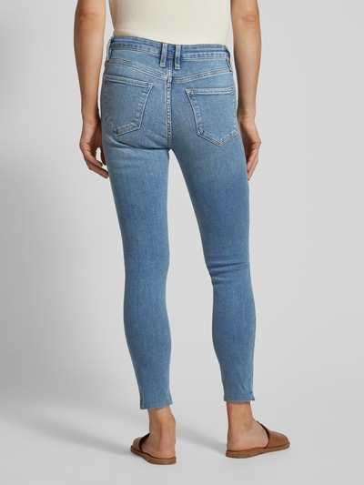 Mango Skinny Fit Jeans mit offenem Saum Modell 'ISA' Jeansblau 5