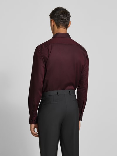 OLYMP Modern Fit Business-Hemd mit Kentkragen Bordeaux 5