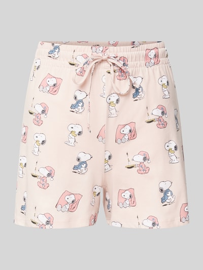 Jake*s Casual Pyjama-Shorts mit Motiv-Print Hellrosa 1