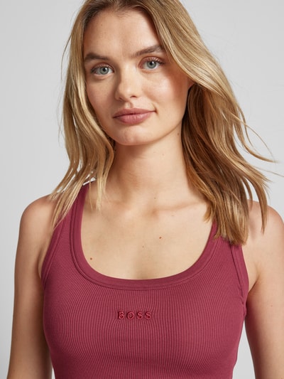 BOSS Orange Tanktop met boothals model 'Ematite' Bordeaux - 3