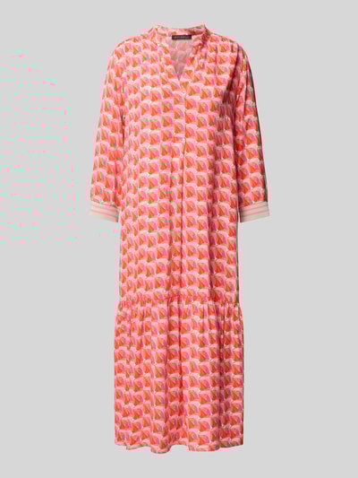 Betty Barclay Sukienka midi z kołnierzem z lamówką Czerwony 2