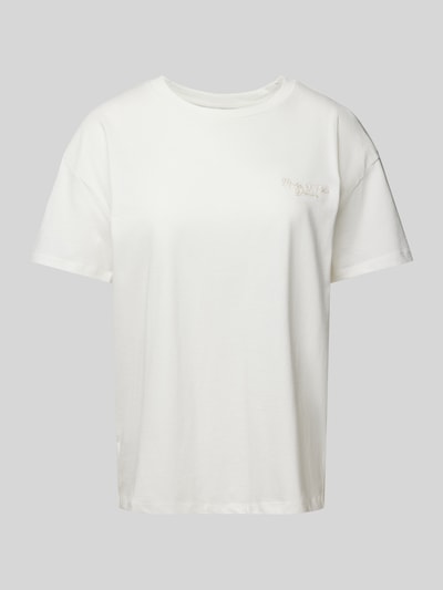 Marc O'Polo Denim T-shirt met labeldetail Offwhite - 2