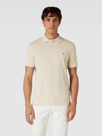 Christian Berg Men Slim fit poloshirt in effen design Ecru - 4