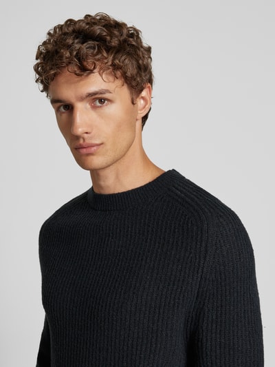 Marc O'Polo Regular Fit Pullover aus Woll-Mix Black 3