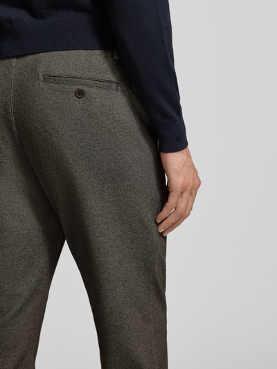 Christian Berg Men Regular fit stoffen broek met viscose Taupe - 3