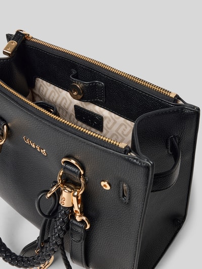 Liu Jo White Handtasche mit Label-Applikation Modell 'SATCHEL MANHATTAN' Black 5