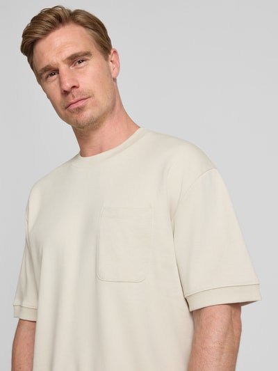 Lindbergh Oversized Sweatshirt mit Brusttasche Stein 3