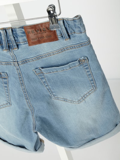 Review for Teens Jeansbermudas im Destroyed Look Hellblau 2