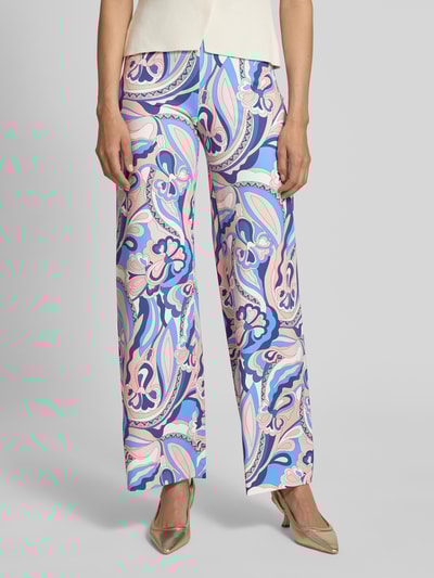 SEDUCTIVE Hose im Allover-Look Modell 'KIMERLEY' Blau 4
