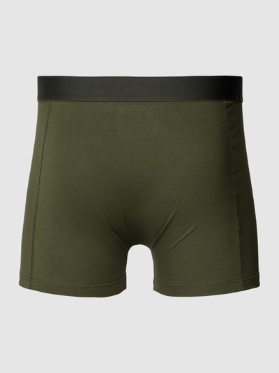 PUMA Boxershorts mit elastischem Logo-Bund im 2er-Pack Oliv 3