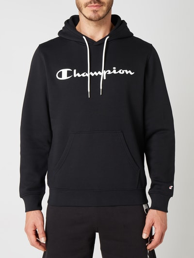 CHAMPION Hoodie mit Logo-Print Black 4