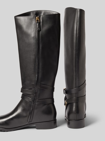 Lauren Ralph Lauren Lederstiefel mit Dornschließe Modell 'COLLINS' Black 2