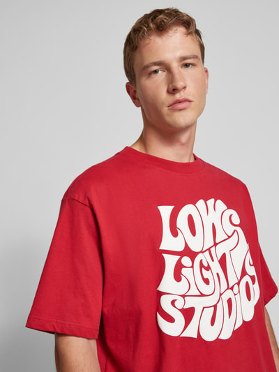 Low Lights Studios T-Shirt mit Label-Print Rot 3