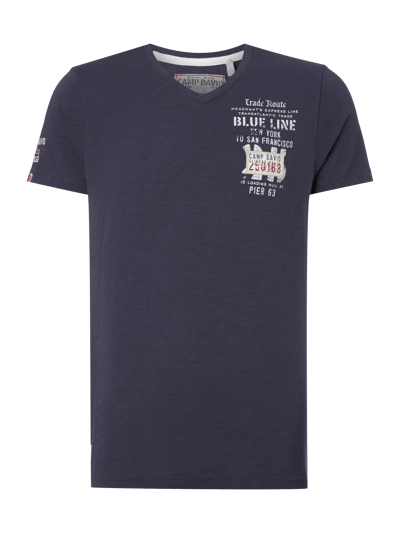 Camp David T-Shirt mit Logo-Details Dunkelblau 1