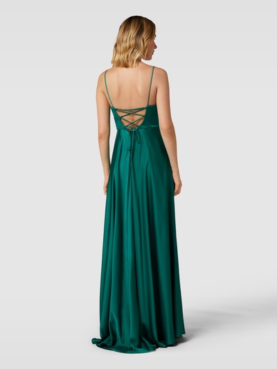 TROYDEN COLLECTION Abendkleid mit Spaghettiträgern Smaragd 5