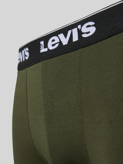 Levi's® Boxershort met band met label in een set van 3 stuks Olijfgroen - 2