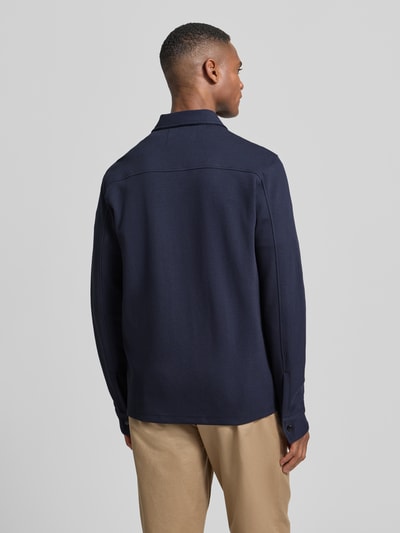 SELECTED HOMME Regular Fit Sweatjacke aus Baumwoll-Mix Modell 'JACKIE' Marine 5