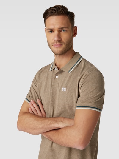 MCNEAL Poloshirt mit Seitenschlitzen Hazel Melange 3