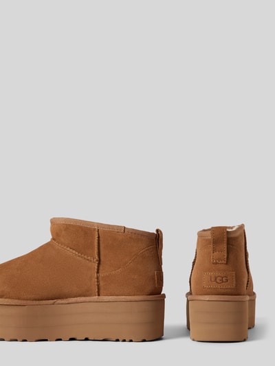 UGG Boots van leer met plateauzool, model 'CLASSIC ULTRA MINI' Camel - 2