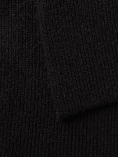 Le Bonnet Schal aus Lammwoll-Angora-Mix Schwarz 3