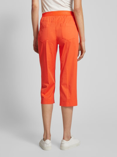 Marc Cain Regular fit capribroek met label in band Rood - 5