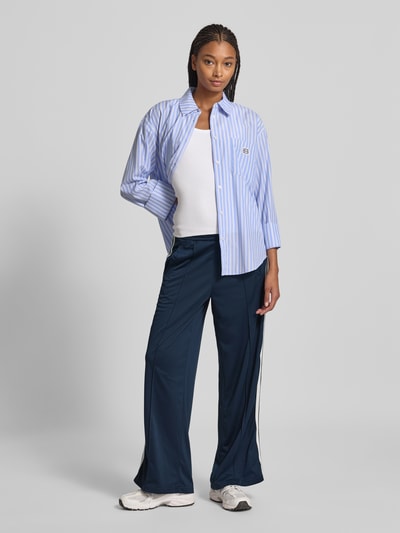 Only Wide Leg Sweatpants mit Kontraststreifen Modell 'SPORTS' Marine 1