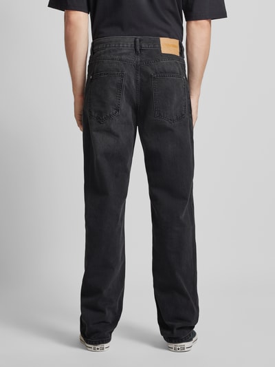 REVIEW Straight leg jeans in 5-pocketmodel Zwart - 5